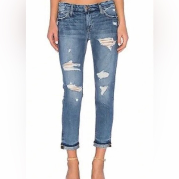 Joe's Jeans Denim - Joe's Jeans Relaxed Fit Ripped Blue Denim